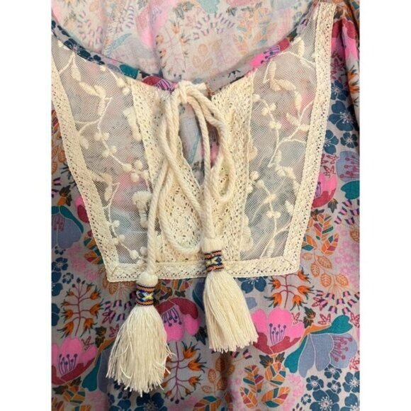 Matilda Jane Bohemian Lace Tunic Top Large Sew Perfect - Picture 5 of 6